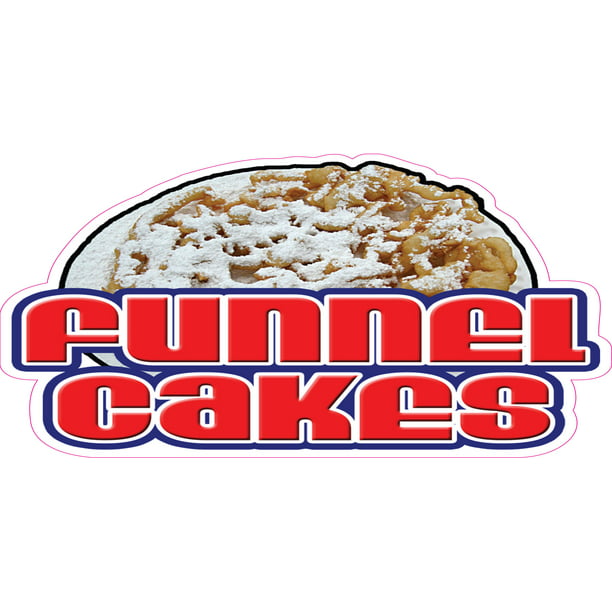 FUNNEL CAKES Concession Decal sign cake signs cart trailer stand sticker